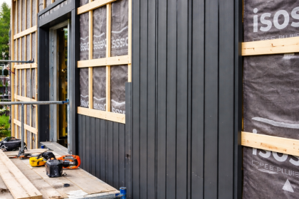 ITE - Isolation des murs sous bardage